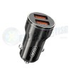 XO BLACK CC48 DUAL USB-A PORTS 2.4A CAR CHARGER