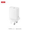 XO WHITE L160 (IRL-UK) 20W 1 USB-C FAST CHARGER