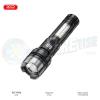 BLACK YH20 1200MA HAND RECHARGE LED TORCH DIG DISP